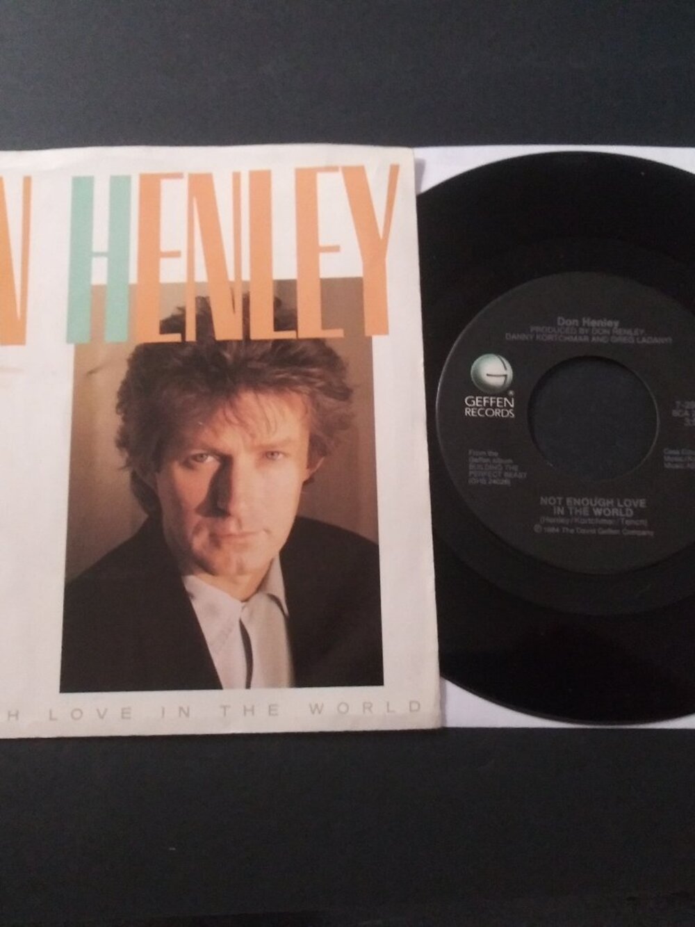 Don Henley Not Enough Love In The World VG++ 45 Geffen Record & Pic Sleeve 1985